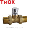 New internal thread brass color Magnetic lock stop valve Dn20